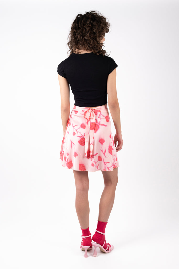 Satin Skirt – Rose Garden Pink