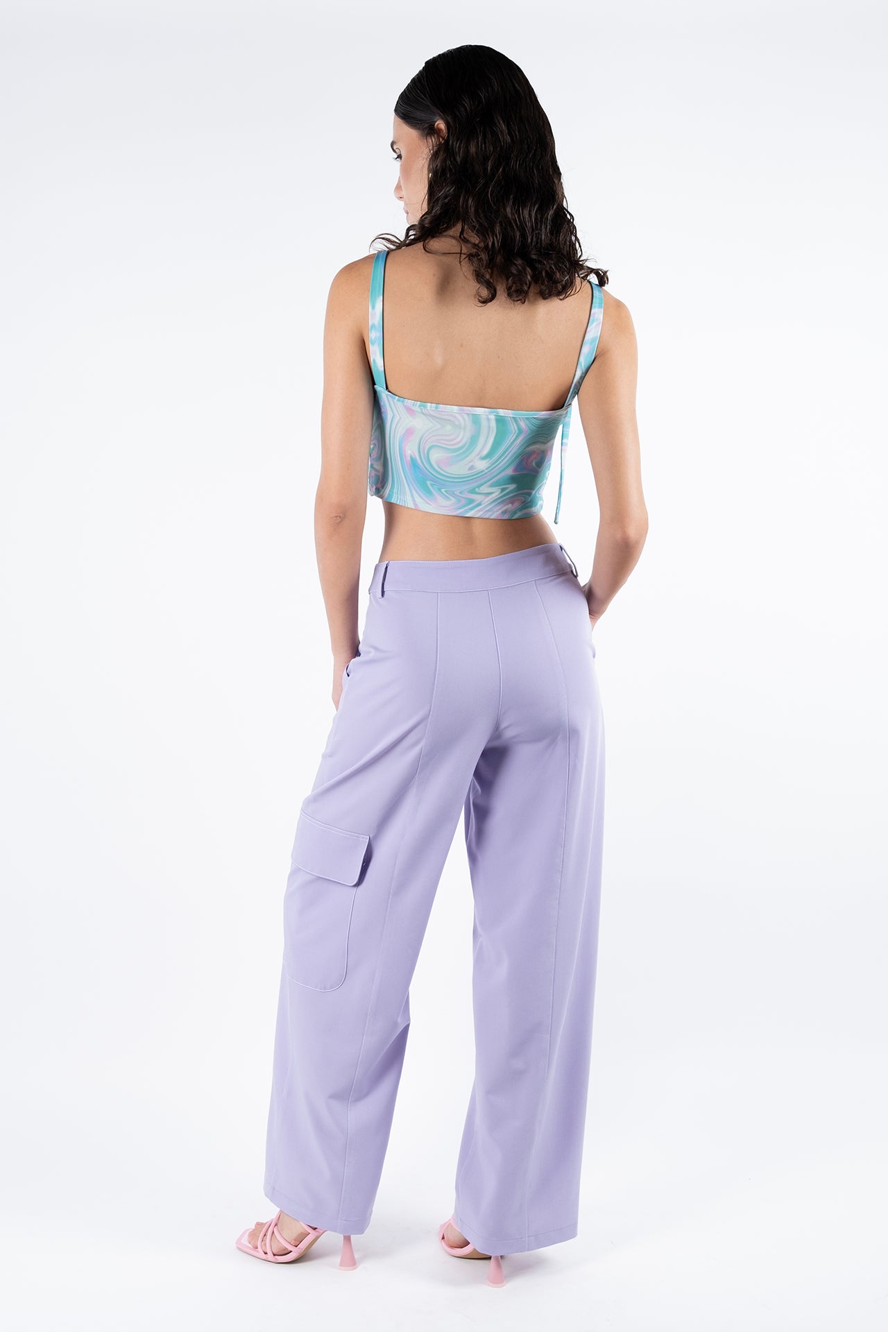 Corset Top - Marble Space Green | Nerida World