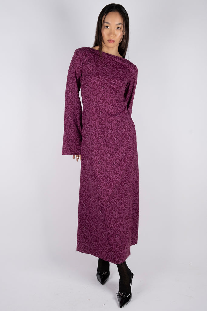 Long dress – Leo Hearts Dark Fuschia