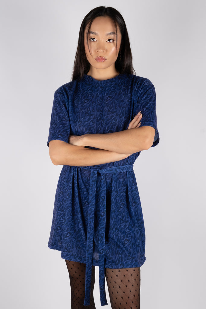 Loose Dress – Leo Hearts Indigo Blue