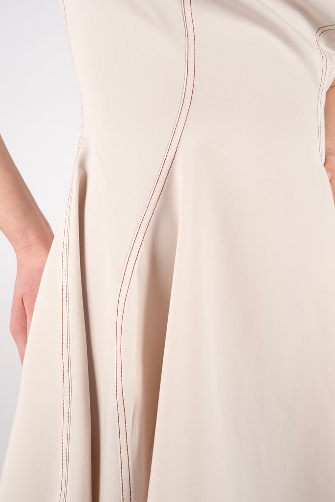 One Shoulder Dress - Sandy Beige