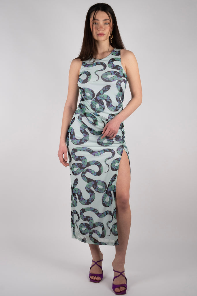 Mesh Dress - Floral Viper Mint