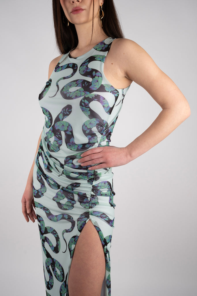 Mesh Dress - Floral Viper Mint