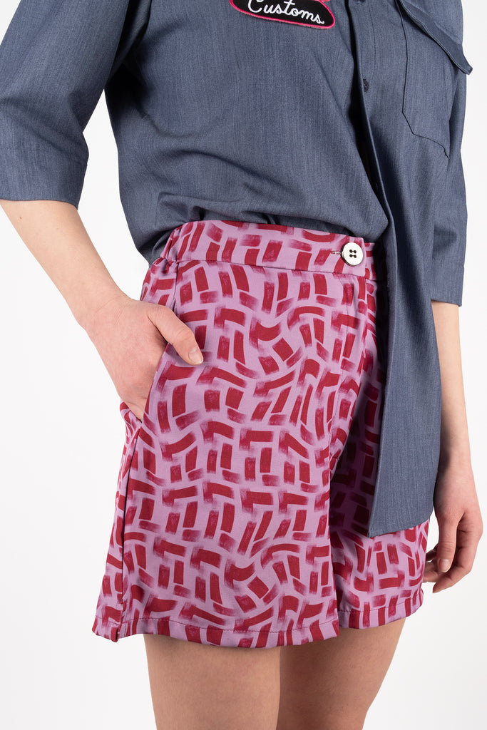 Shorts - Tetris Lilac